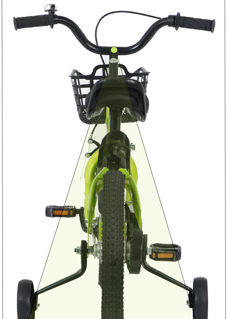FKZNPJ 18 Inch Sporty Kids Bike With Training Wheels