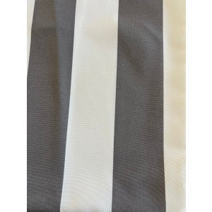 Outdoor Inflatable Ottoman - Gray/White Striped