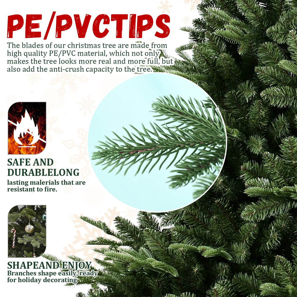 4FT Full-Shaped Christmas Tree with 714 Tips