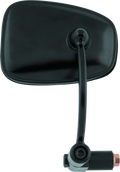 BikeMaster Semi-Retractable Barend Mirrors 7/8in & 1in Bars - Each - Black 601147