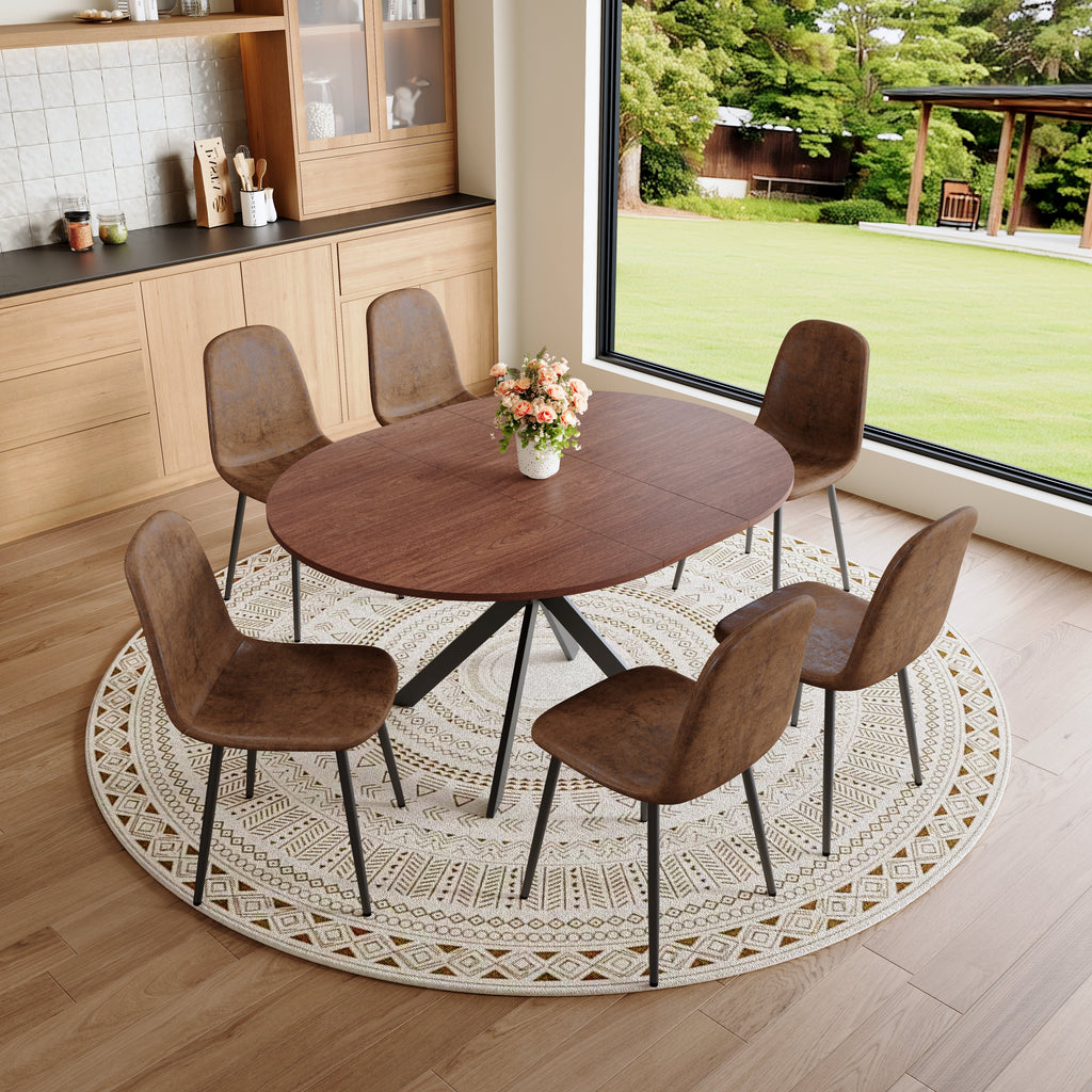 Extendable Round Dining Table (43" to 54")