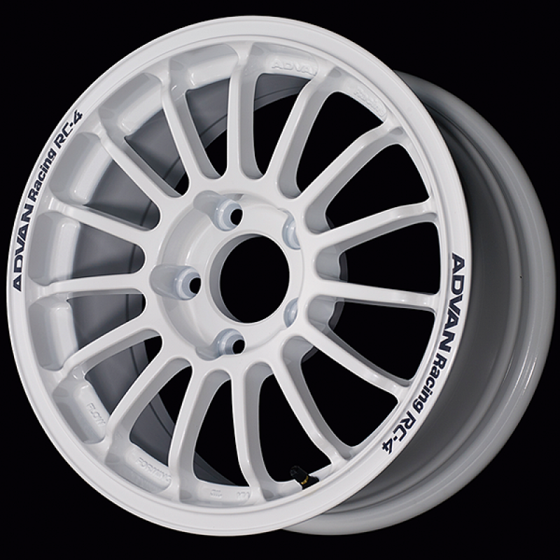 Advan RC-4 15x6.0 / +40 Offset / 4x100 / 63mm Bore / Rally White YAU5C40AW