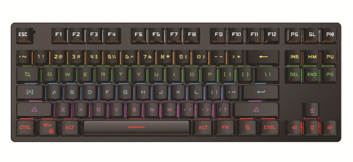Punk Color Matching Wired Mechanical Keyboard