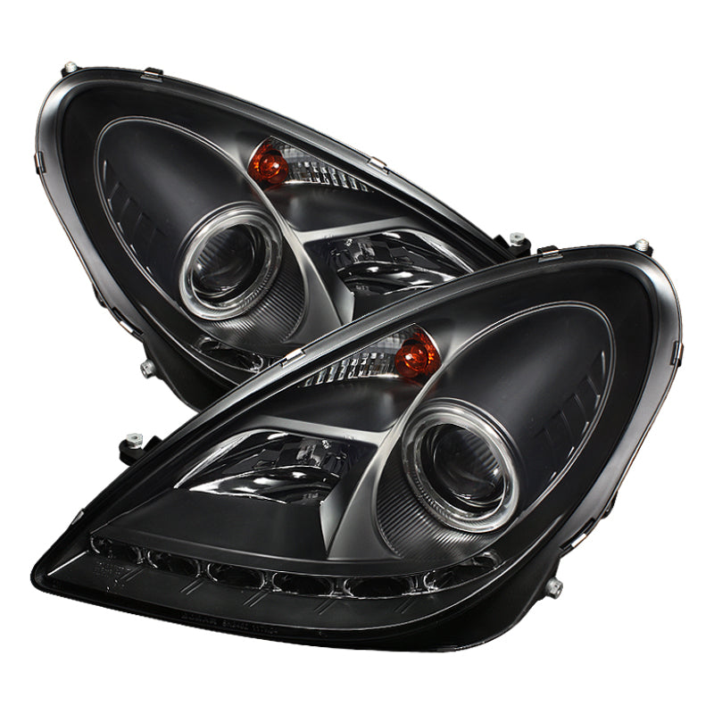 Spyder Mercedes Benz SLK 05-10 Projector Headlights Halogen Model- DRL Blk PRO-YD-MBSLK05-DRL-BK 5032546