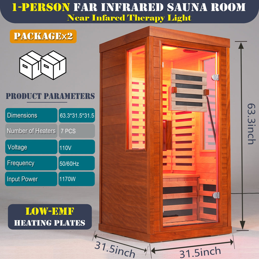 Wood Infrared Home Sauna Room