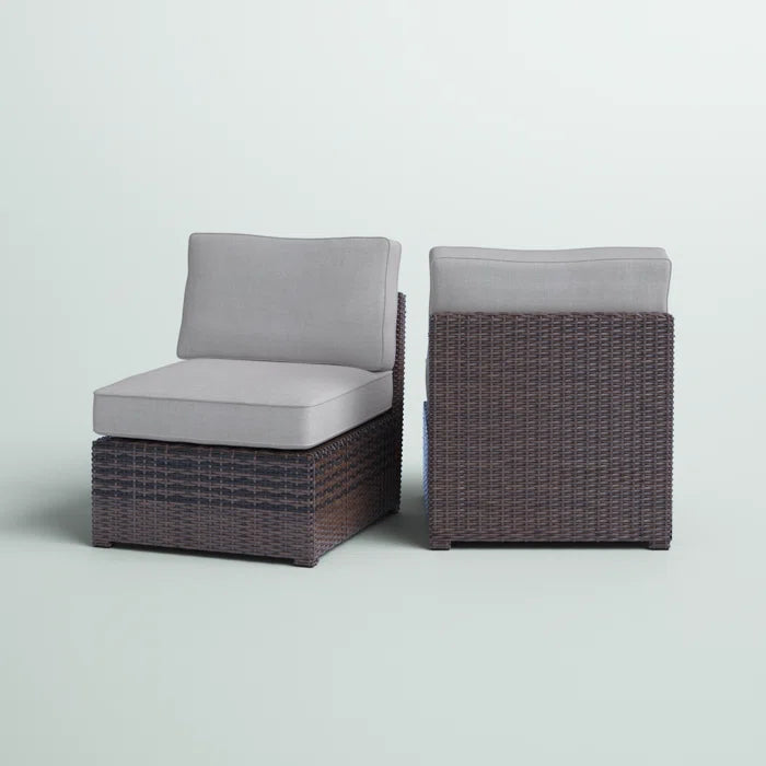 Armless Fully Assembled Patio Chair Set