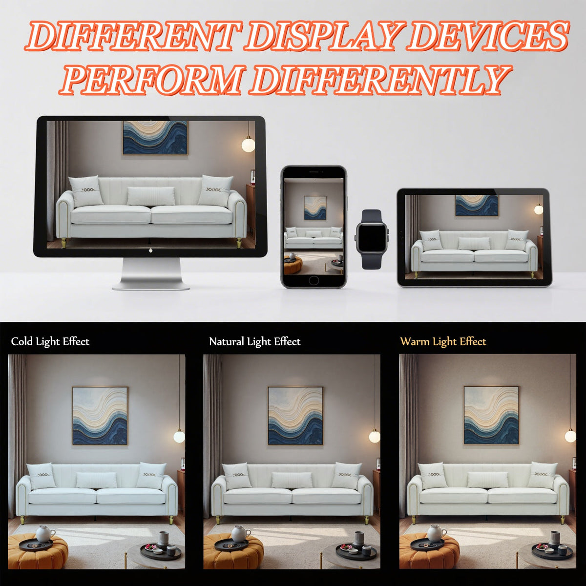 FX-P11-CW 3-Seater Sofa