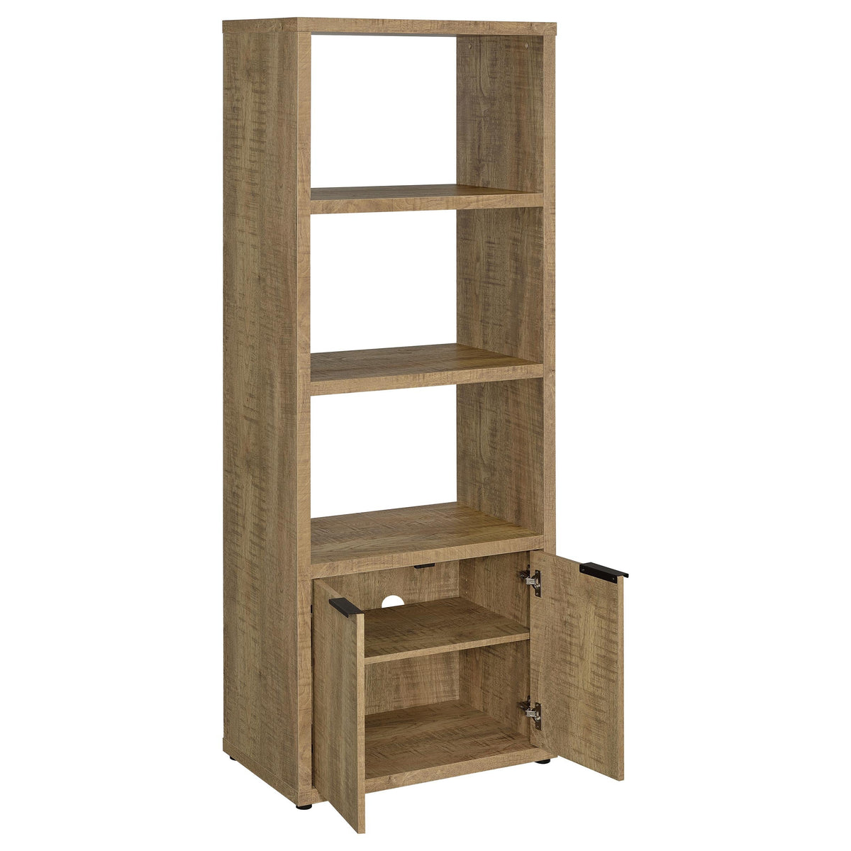 Noriega Mango 3-Shelf Engineered Wood Media Tower