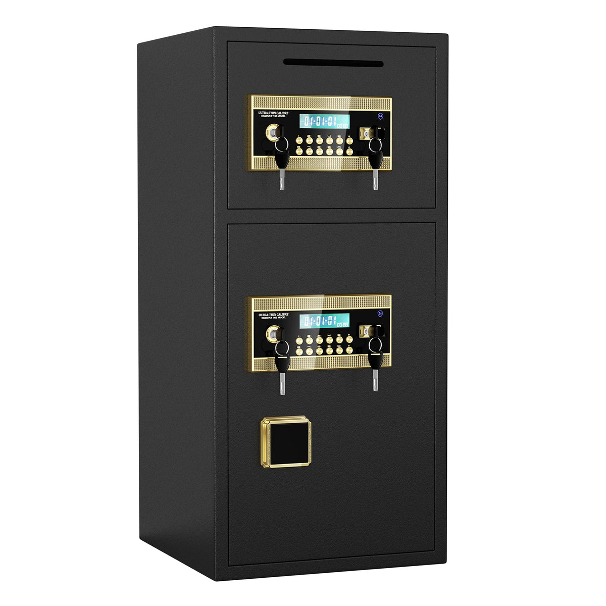 Large Double-Door Coin-Operated Safe with Digital Security Features