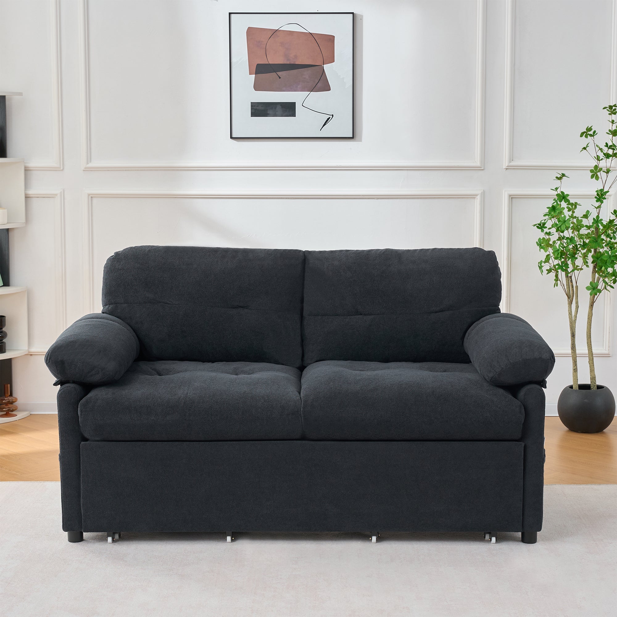 Convertible Pull Out Sofa Bed Queen Size