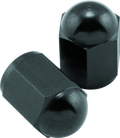 BikeMaster Valve Caps Aluminum (6 Pair) - Black 151688