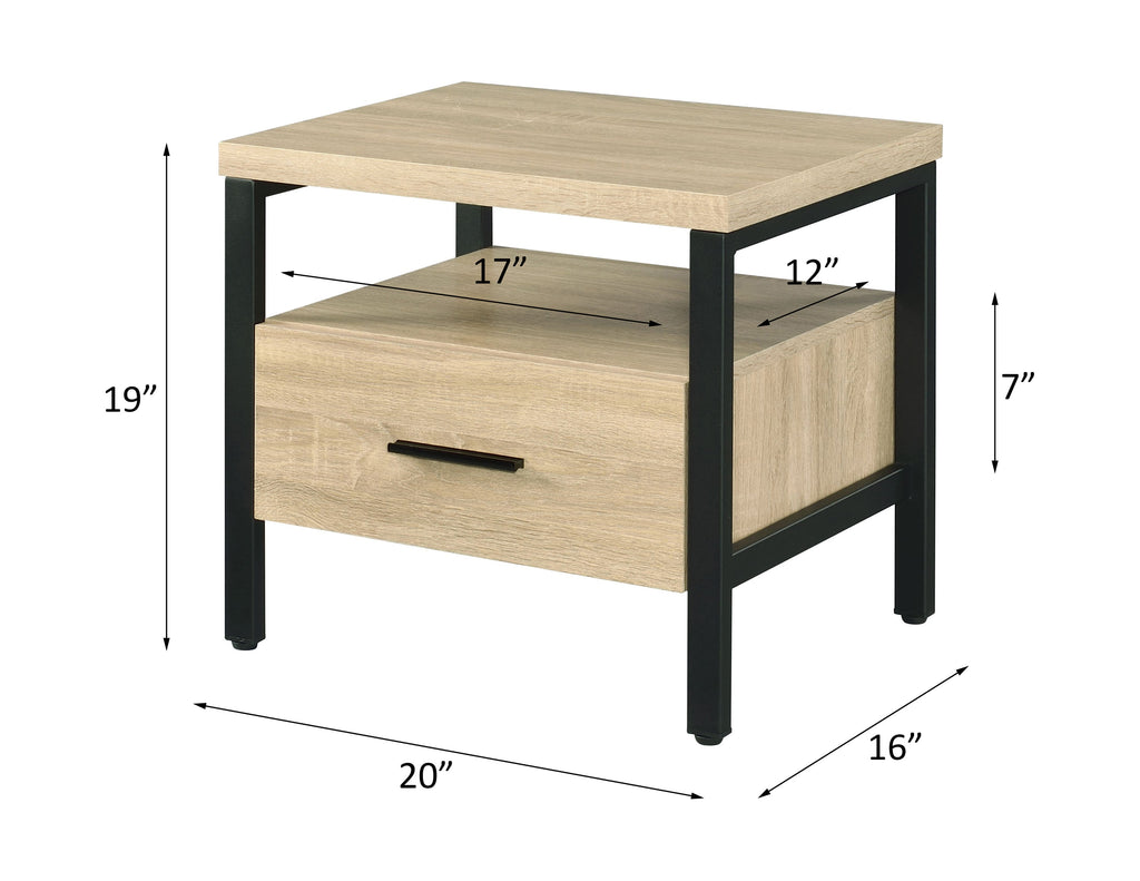 Yawan Storage Drawer Table