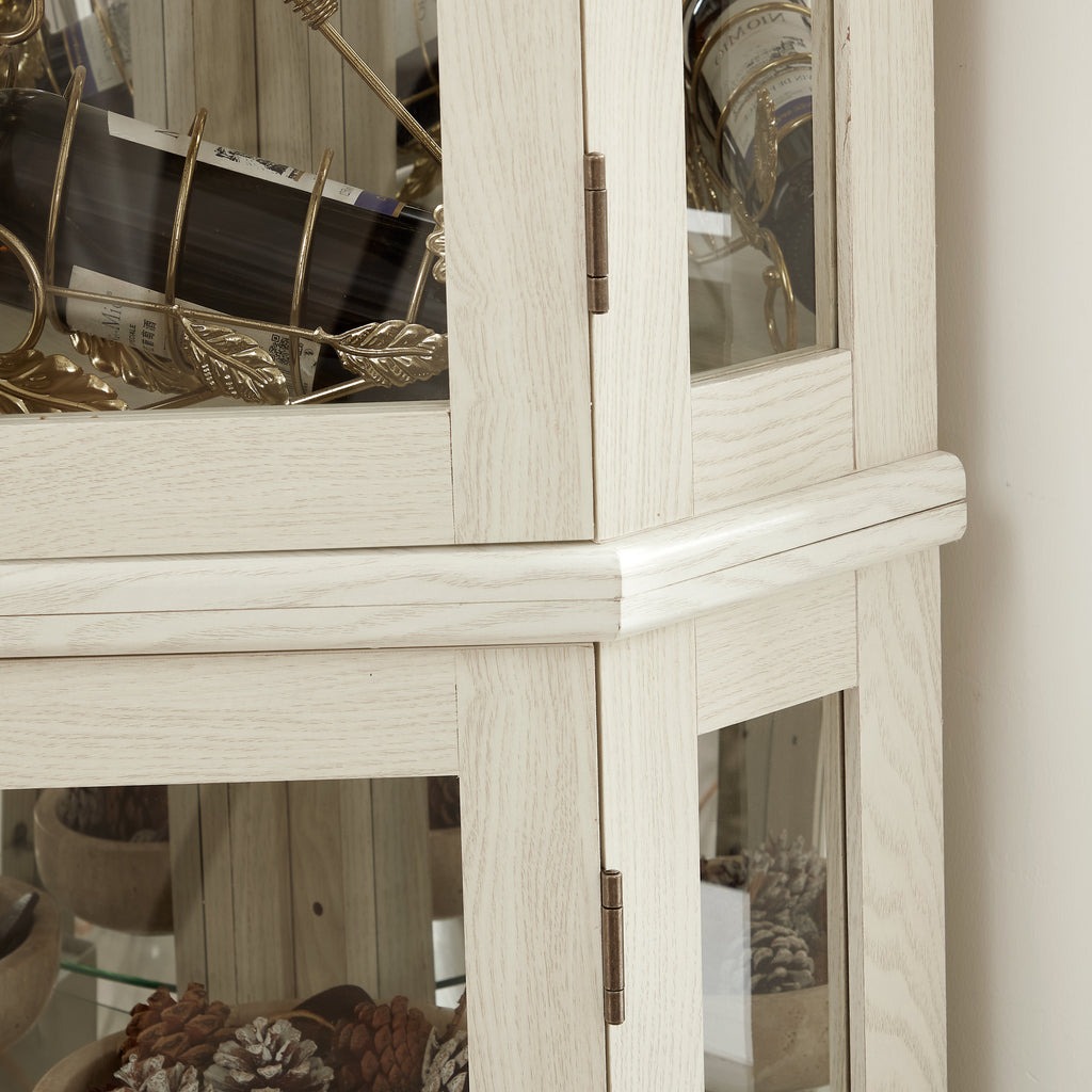 Lighted Corner Curio Cabinet