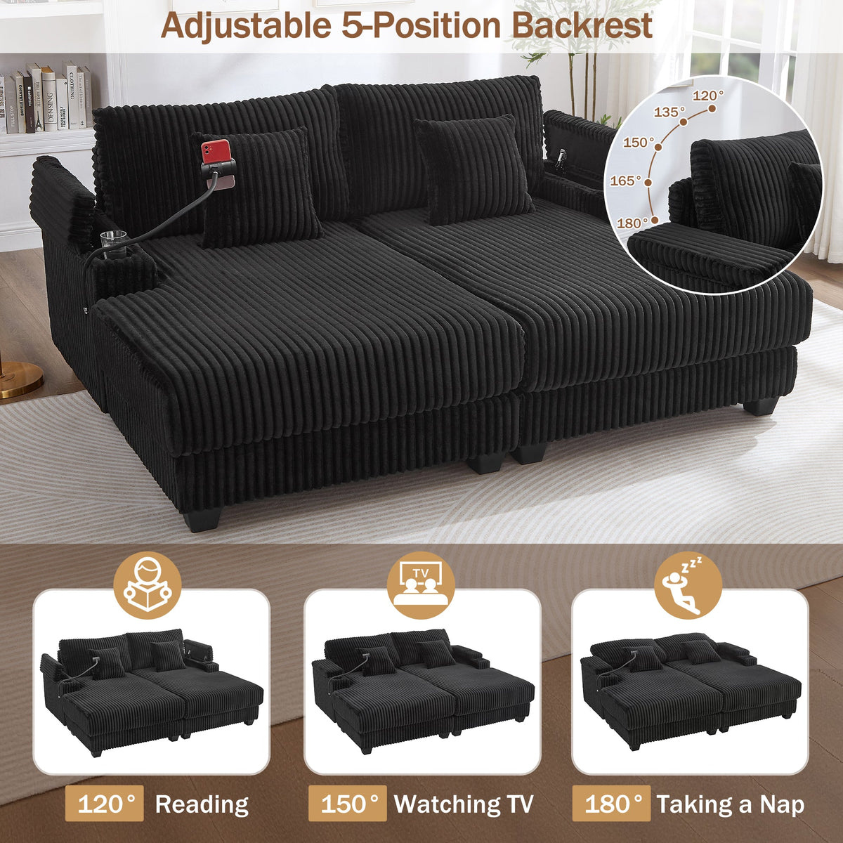 Modern Chaise Sofa