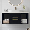 Modern 39.4-In Wall-Mounted Bathroom Vanity