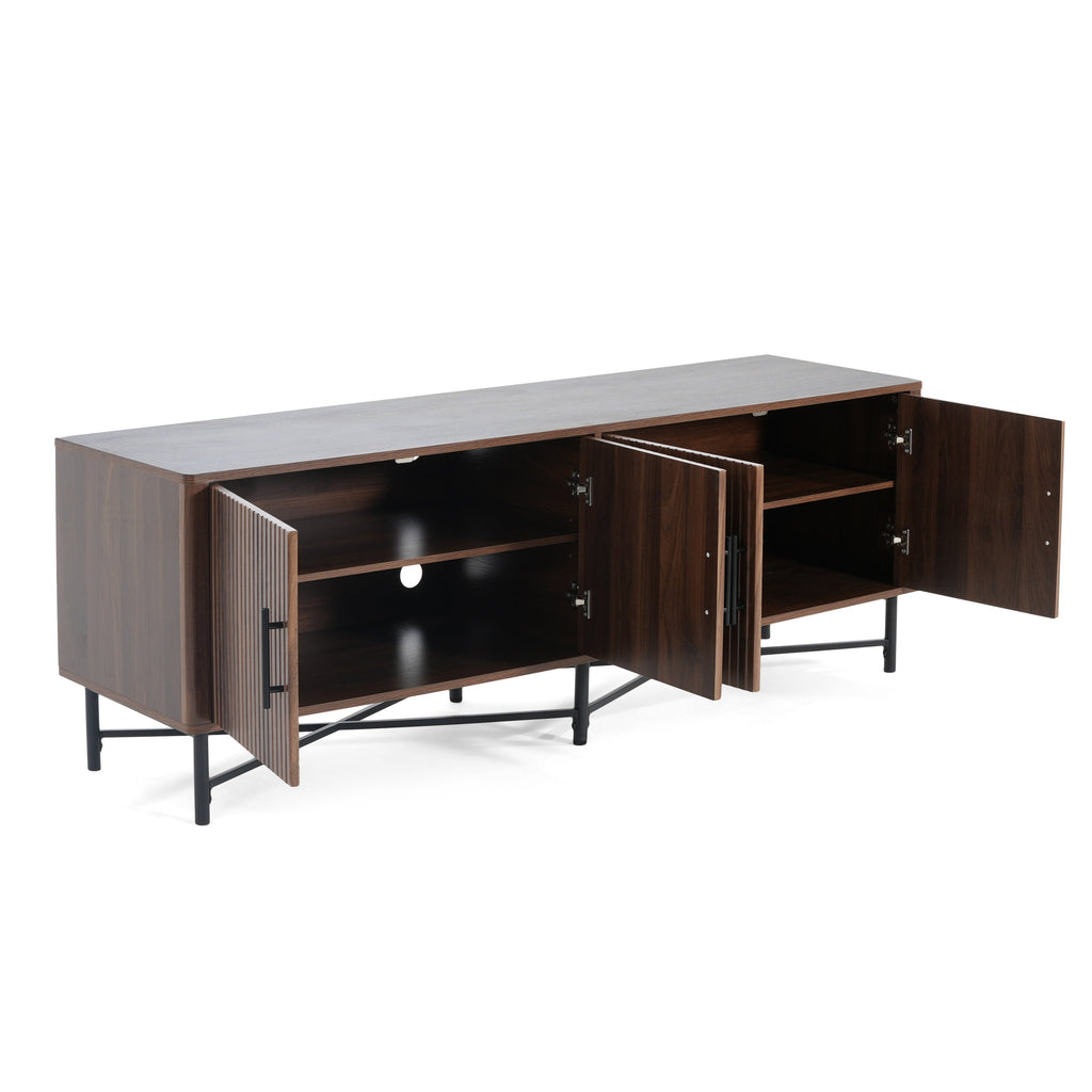 Functional 4-Door TV Cabinet