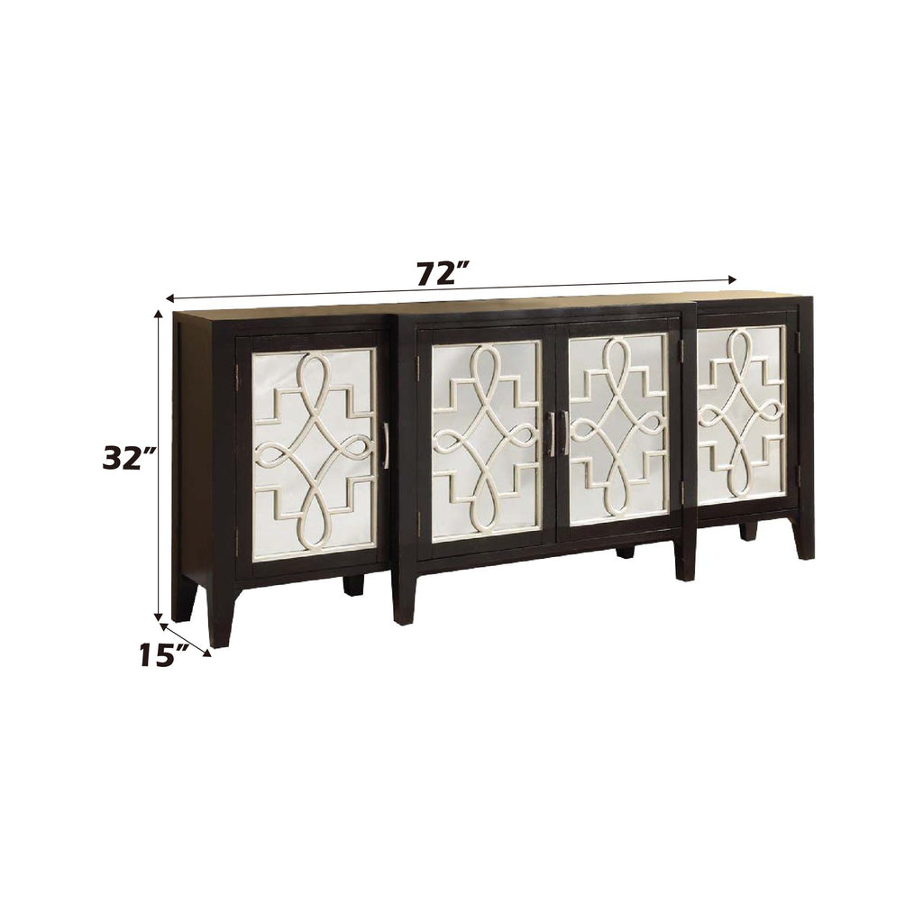 Kacia Antique 4 Door Storage Cabinet