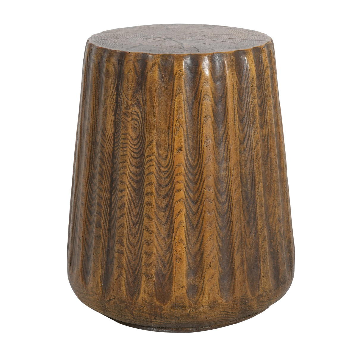 MGO Outdoor Indoor Side Table - Durable Tree Stump Style