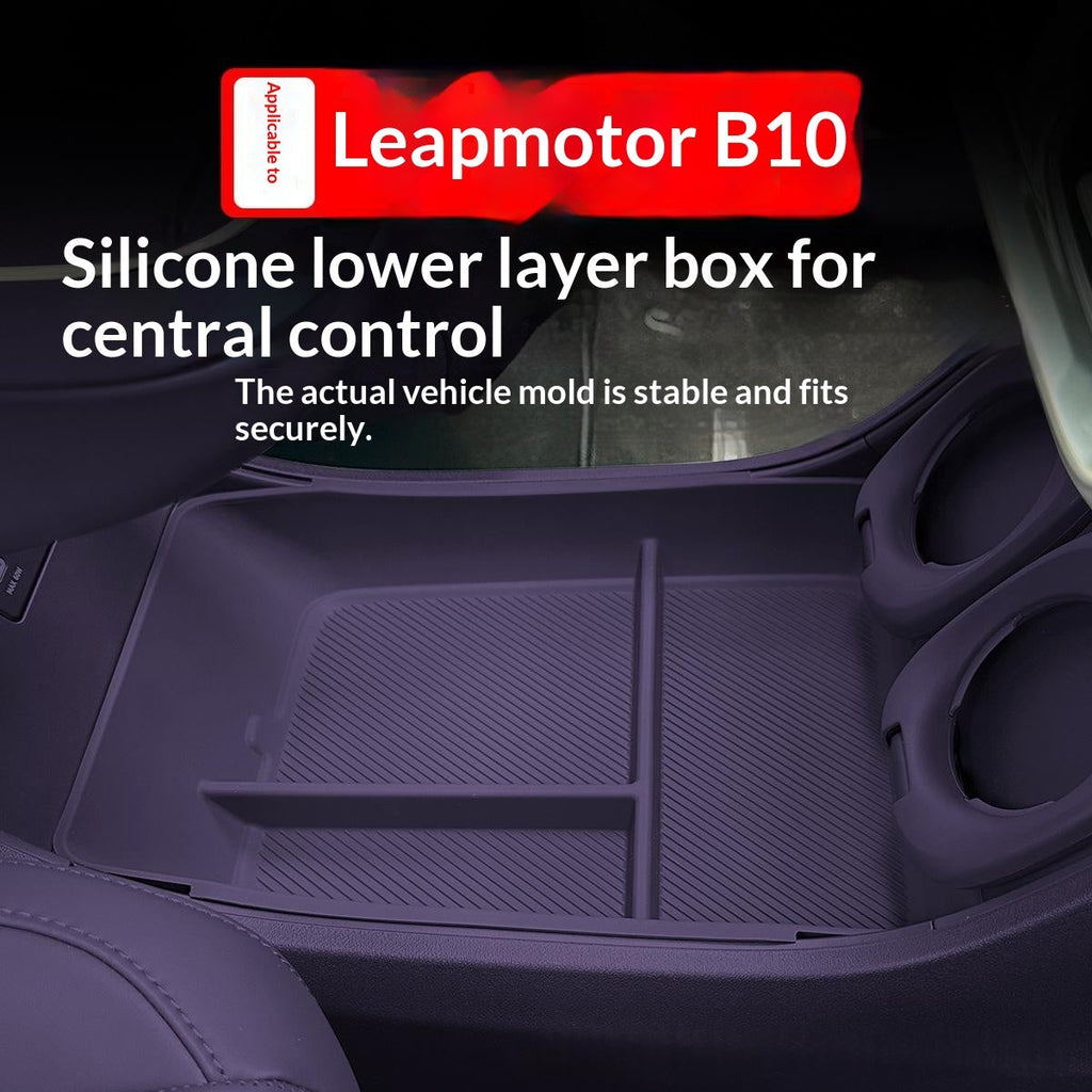 B10 Central Console Lower Storage Compartment Silicone Organizer Tray