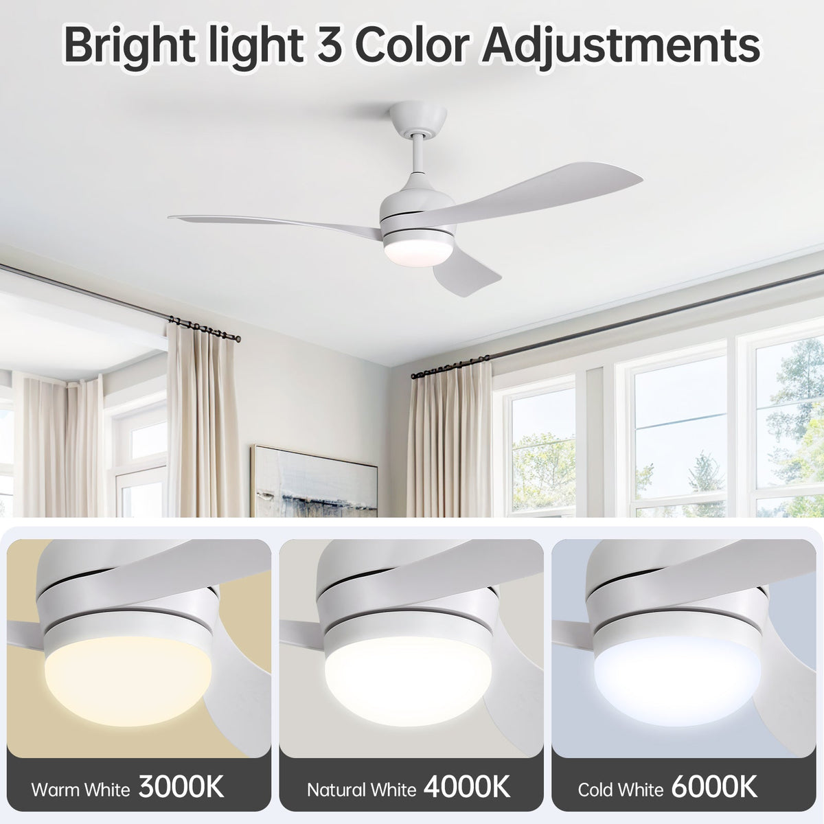 52-Inch Ceiling Fan With Remote Control