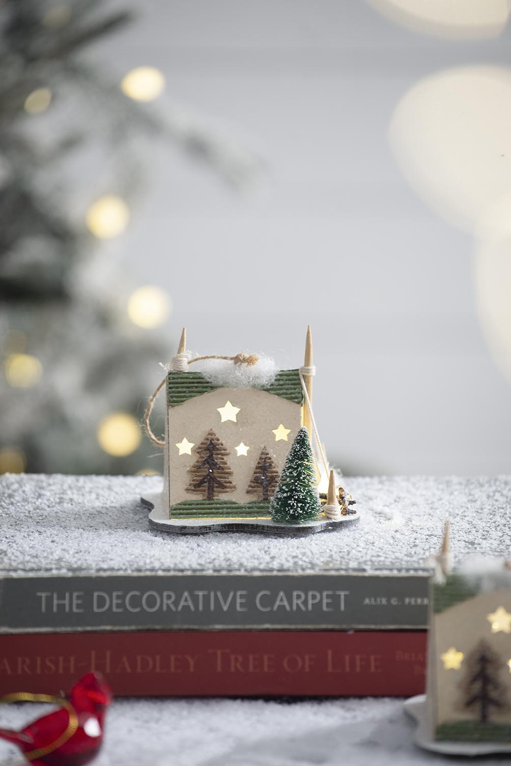 Decorative Hanging Christmas Tree Tent Ornaments - Set of 6