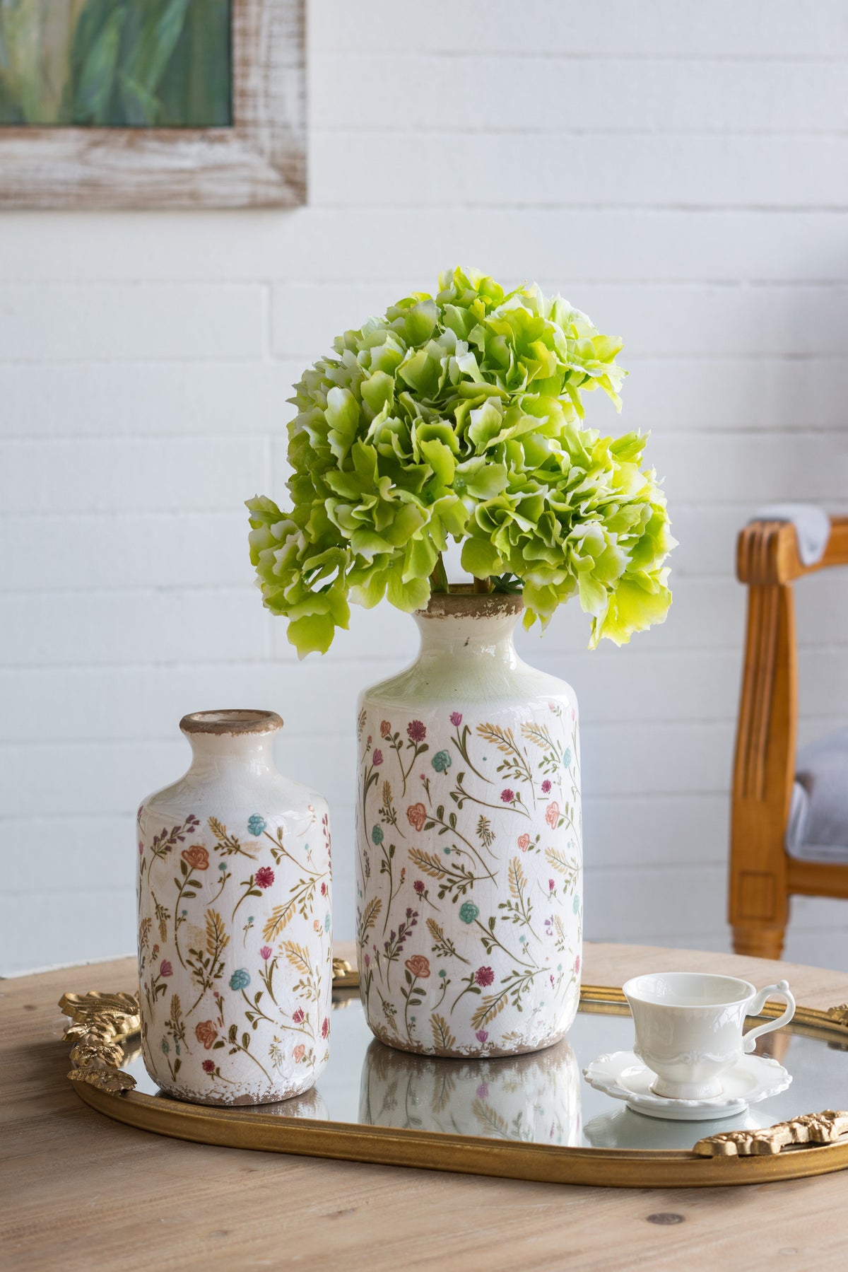 D4.3x8.3" Ceramic Cylinder Vase