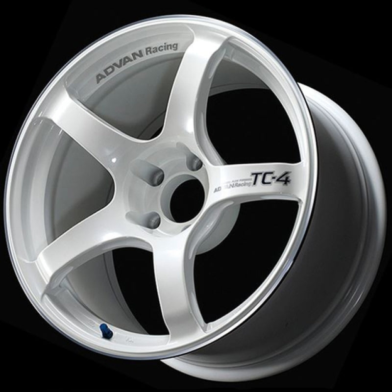 Advan TC4 18x7 / 4x100 / +41 Offset / 63 CB - Racing White Metallic & Ring YAD8E41AWMR