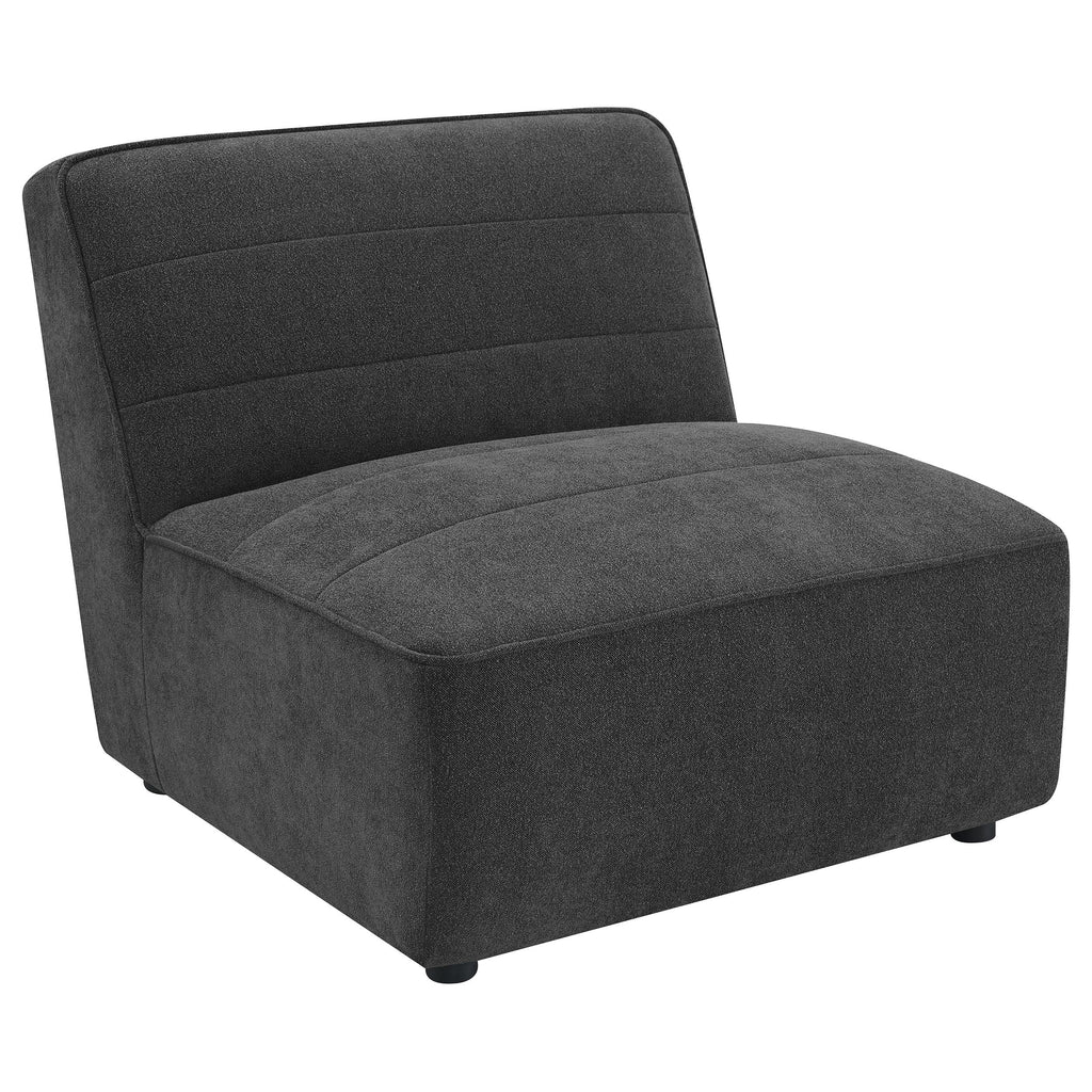 Ortega Dark Armless Chair