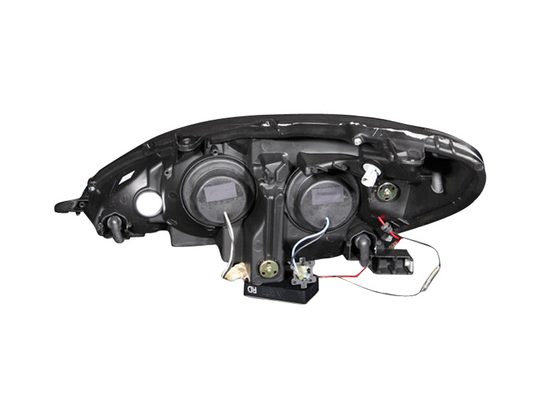 Anzo 2002-2003 Lexus Es300 Projector Headlights w/ Halo Black