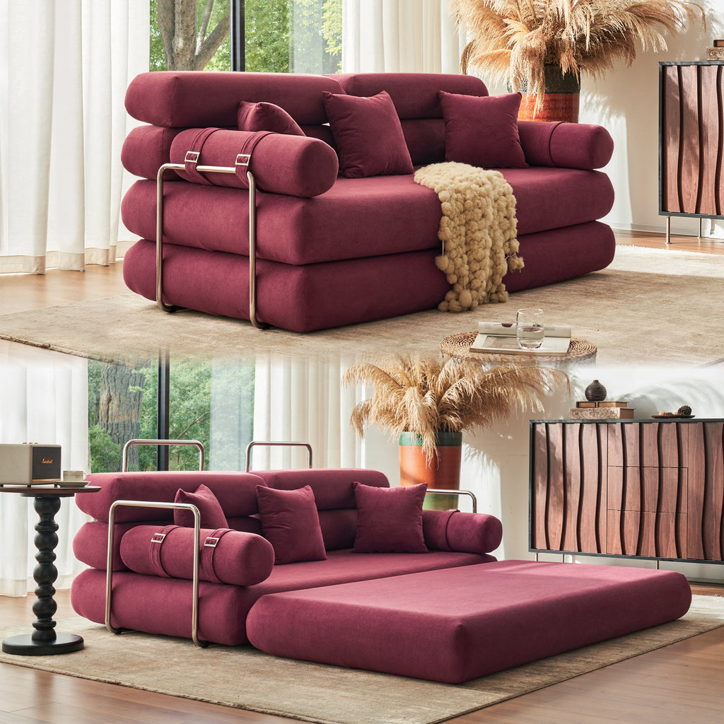 Convertible L-Shaped Sectional Sofa Bed