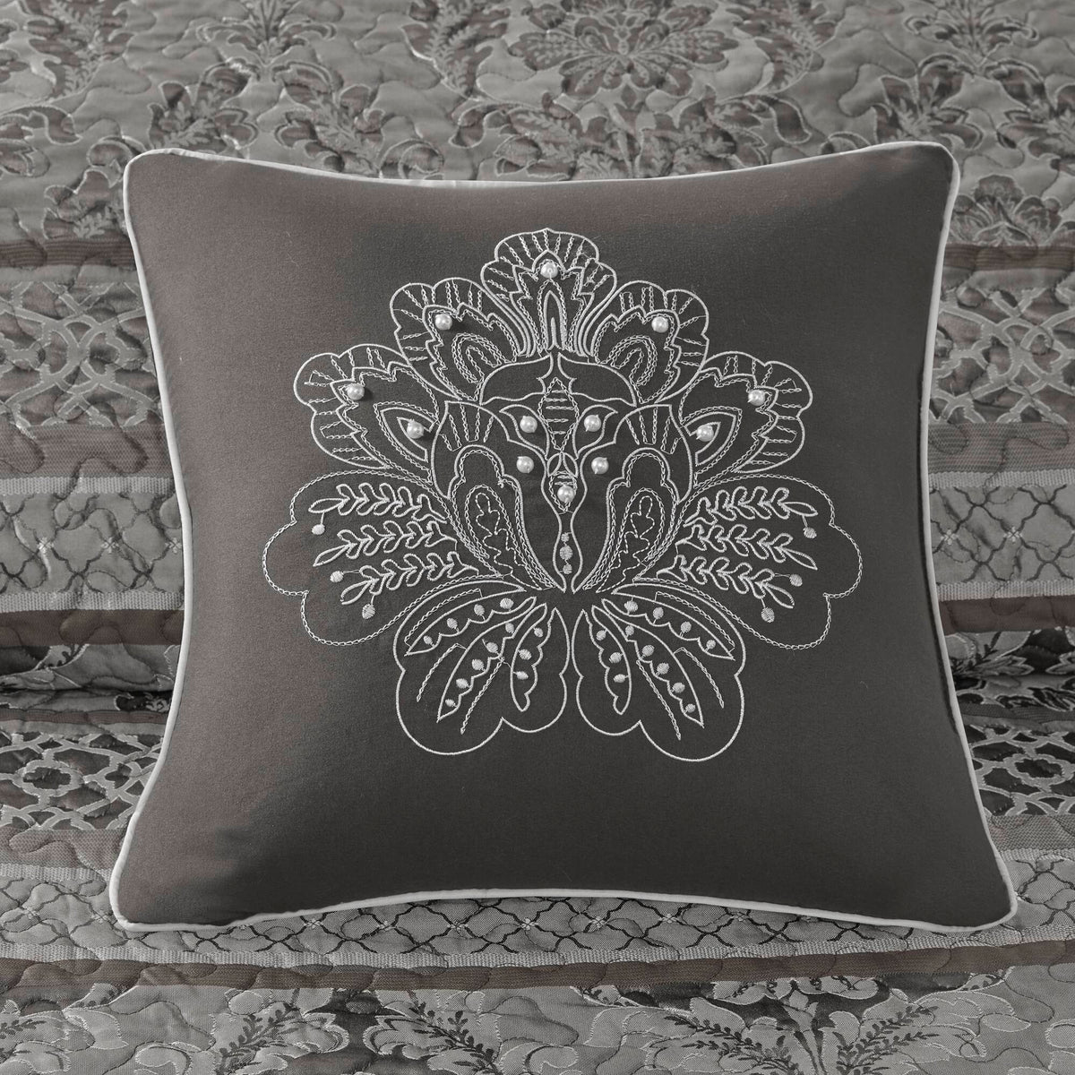 5-Piece Queen Reversible Jacquard Bedspread Set