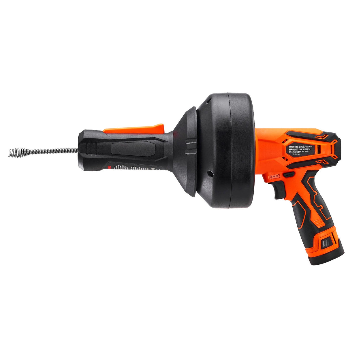 12V Electric Drain Auger - Cordless Plumbing Snake