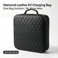 EV Charging Gun Storage Bag, Electric Car Portable Charger Organizer Box, Trunk Charging Cable Storage Pouch