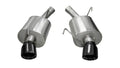 Corsa Performance 05-10 Ford Mustang Shelby GT500 5.4L V8 Black Sport Axle-Back Exhaust
