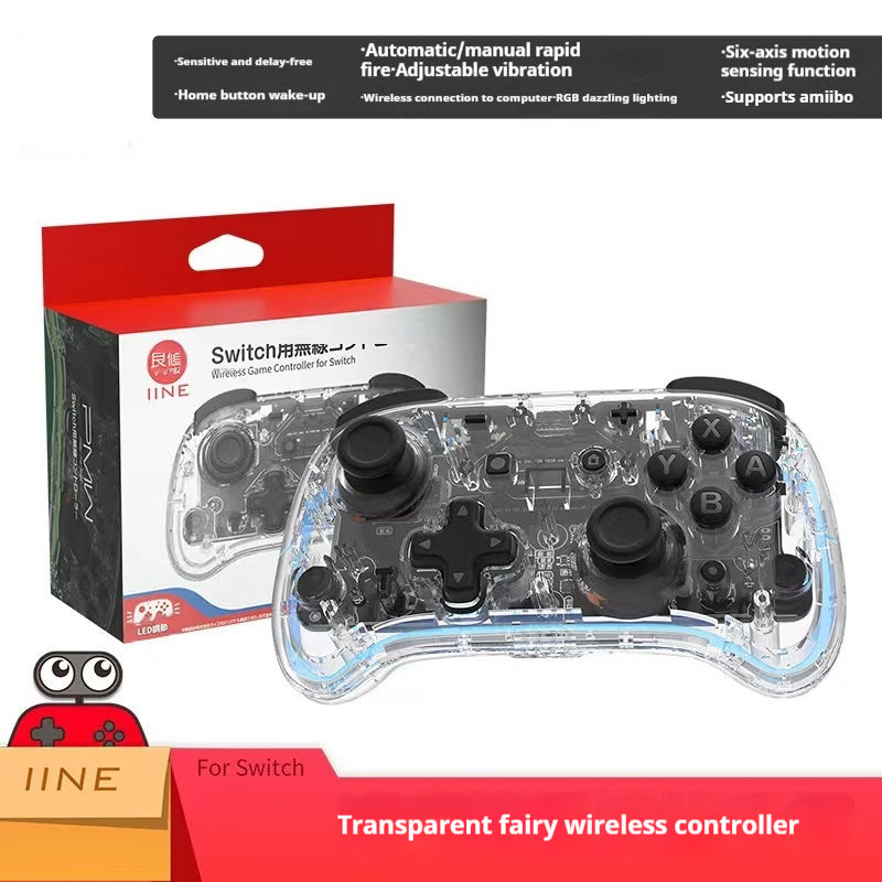 Transparent Wake-Up Switch Professional Left-Handed And Right-Handed Gaming Controller