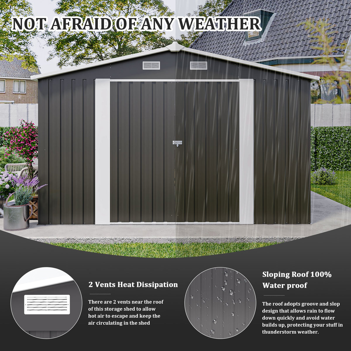 Campcraft Outdoor Storage Shed 10×14 FT