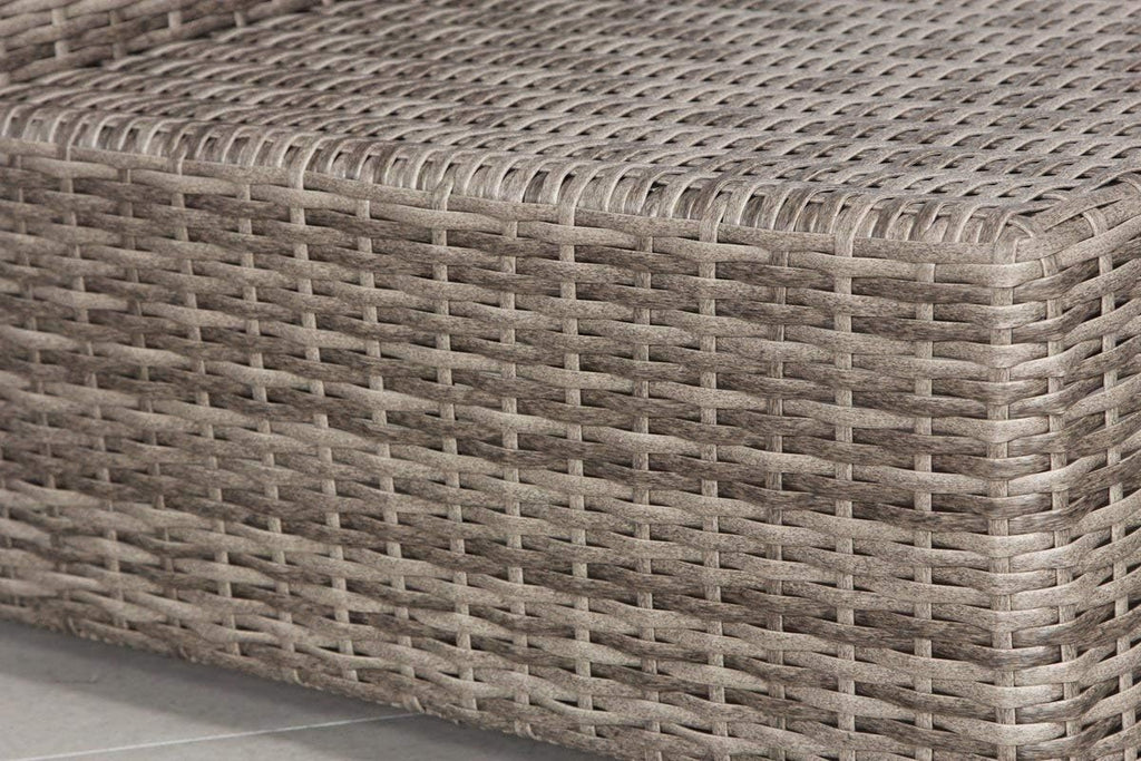 Fully Assembled Outdoor Ottoman with Cushion