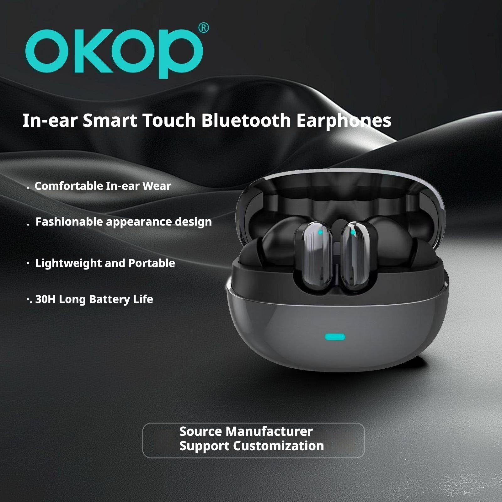KP-215 In-Ear Bluetooth Earbuds New Model Touch Control Compact Design Low Latency High Sound Quality Long Battery Life Factory Direct