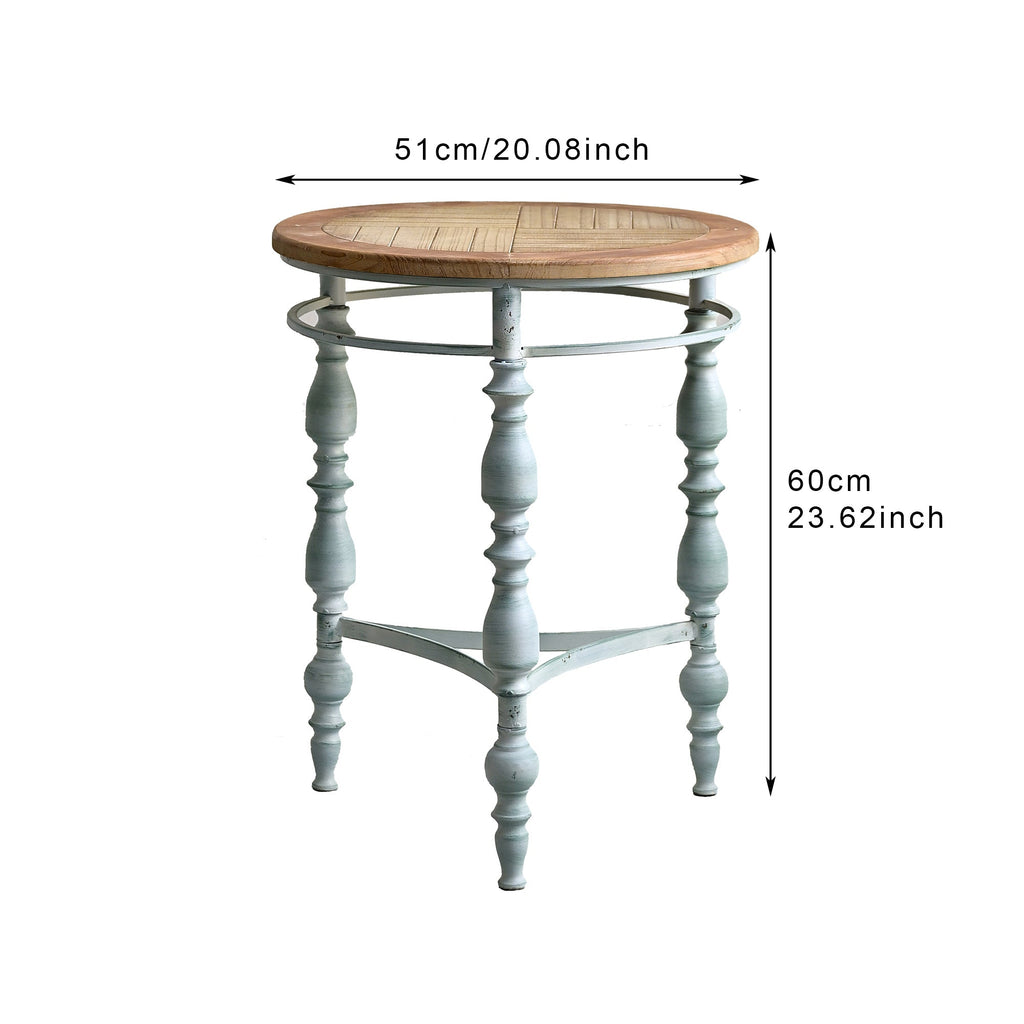 Accent Rustic Wooden Carved Coffee Table