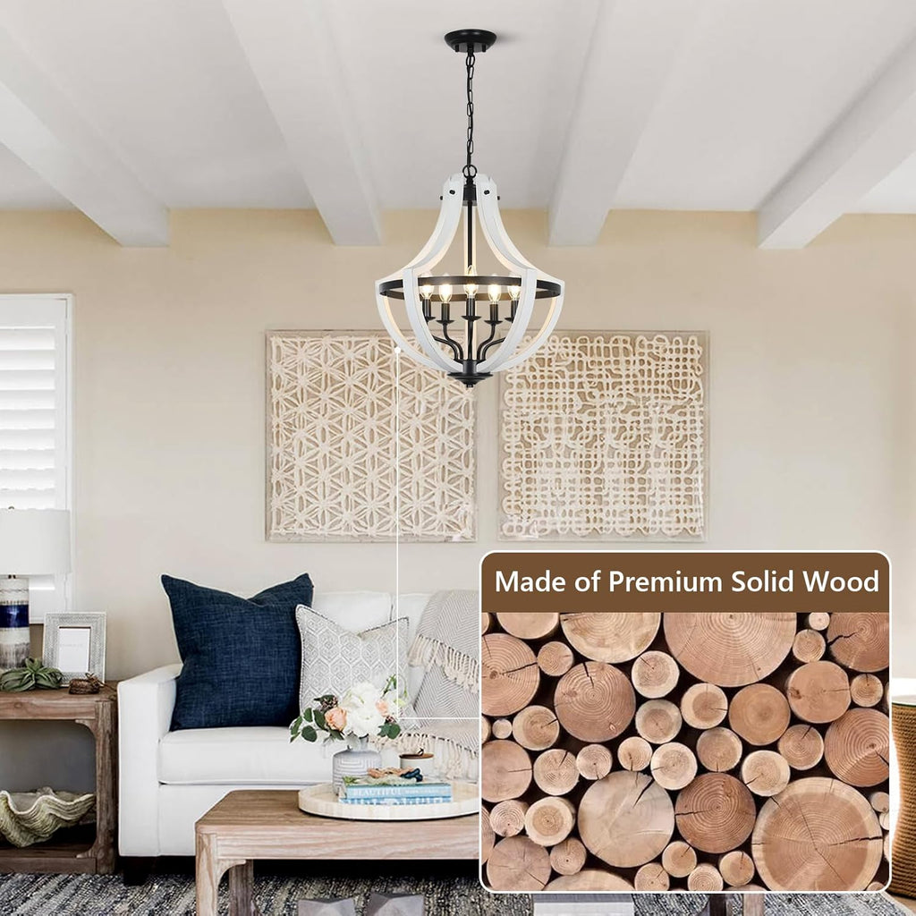 5-Light Farmhouse Chandelier