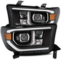 AlphaRex 07-13 Toyota Tundra (w/Lvl Adj) PRO-Series Proj Headlight Plank Style Blk w/Activ Light/DRL 880711 *Discontinued