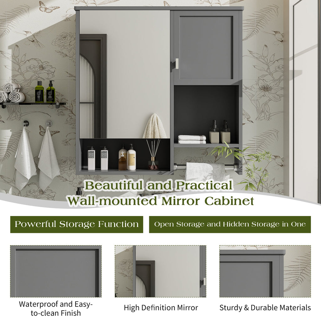 29'' x 28'' Modern Wall Mounted Bathroom Medicine Cabinet