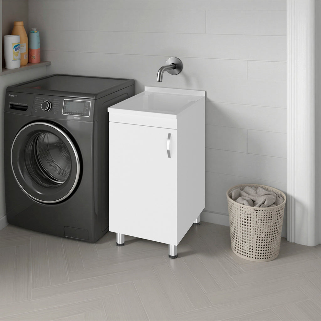 Darwin Freestanding Utility Tub and Sink Cabinet