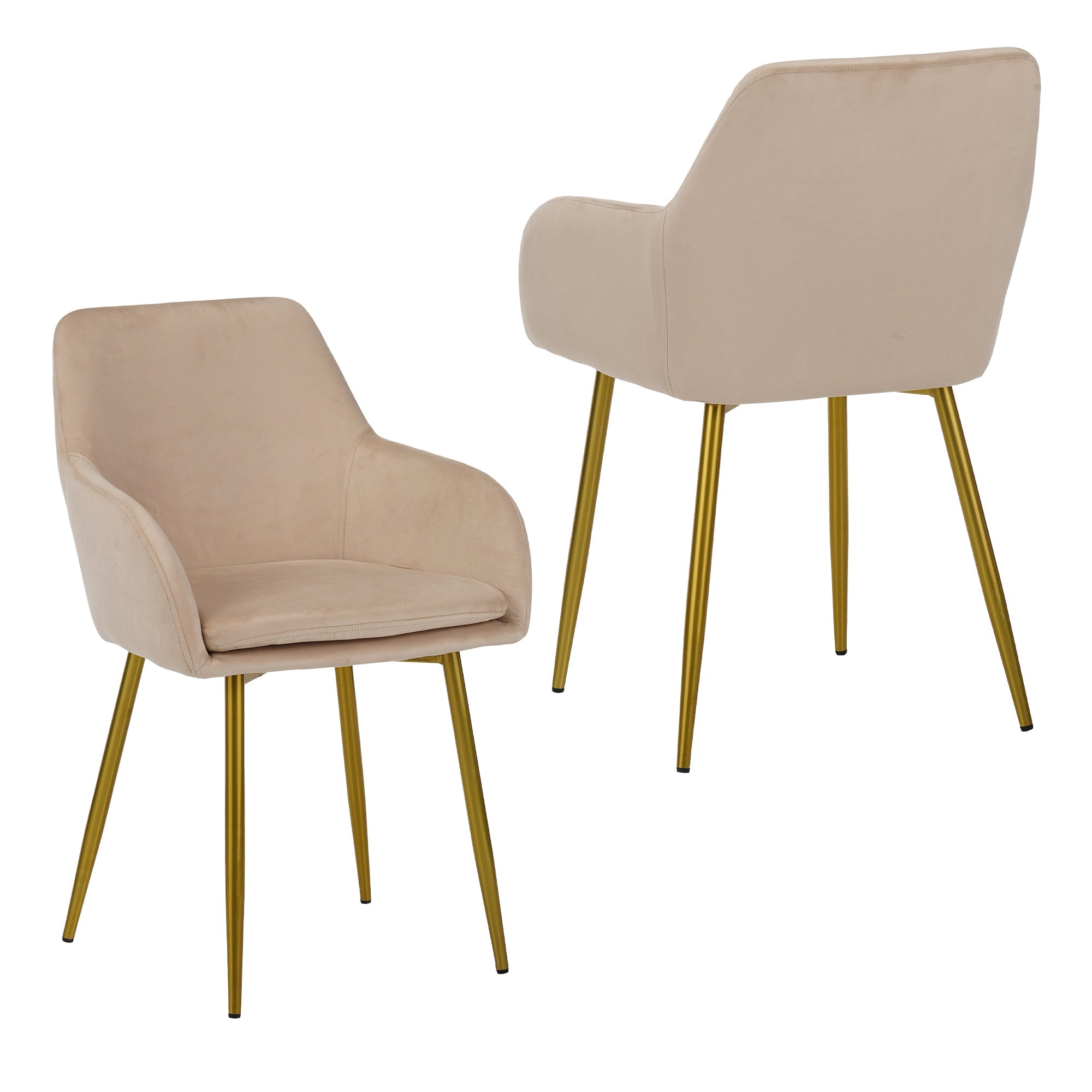 Velvet Dining Chair Set - 2 Pieces