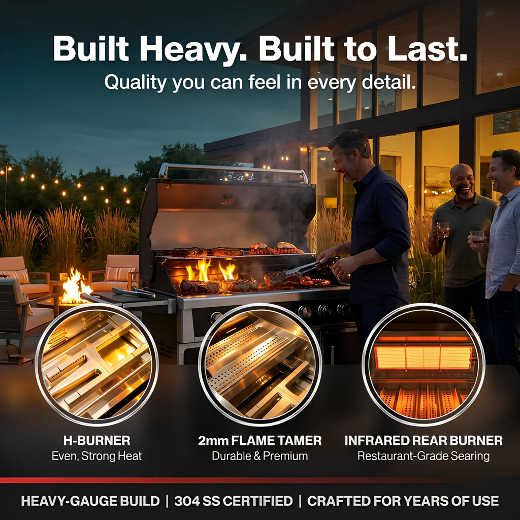 Navratil 49'' Stainless Steel Grill