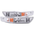 Anzo 1998-2001 Acura Integra Euro Parking Lights Chrome w/ Amber Reflector