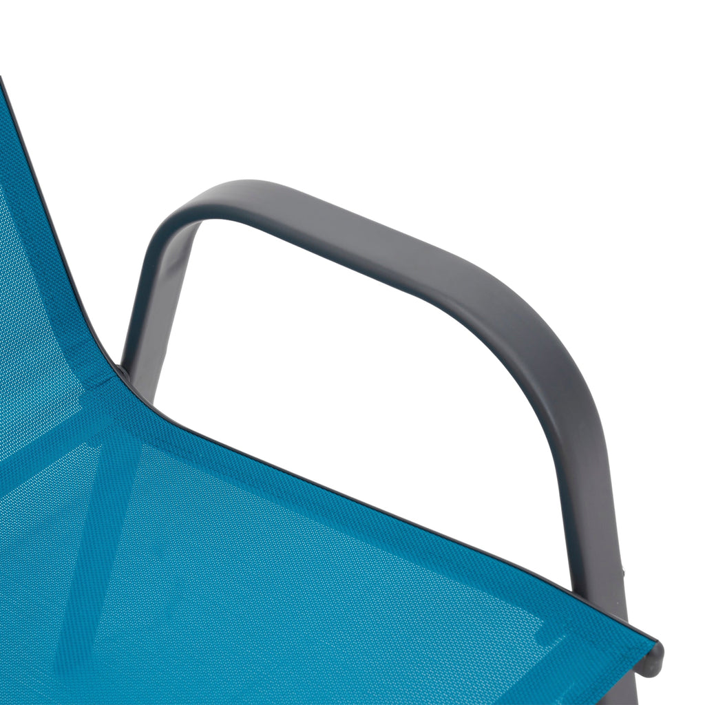 8 Piece Patio Chairs with Breathable Textilene Fabric
