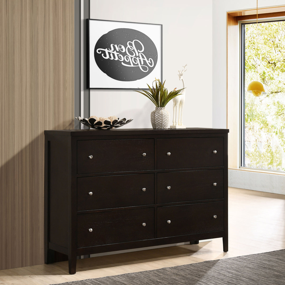 Wedgewood Cappuccino 6-Drawers Dresser