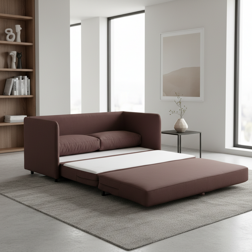 Kathy Collection Modern Upholstered Loveseat Sleeper