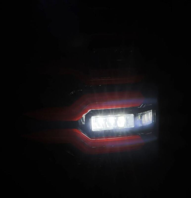 AlphaRex 07-13 GMC Sierra 1500/07-14 2500/3500HD (No Clsc/Dually) Luxx-Series LED Tail Lghts Blk Red 630080 *Discontinued